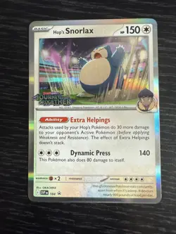 Pokemon Card Hop's Snorlax Journey Together STAMPED 184 - Image 1