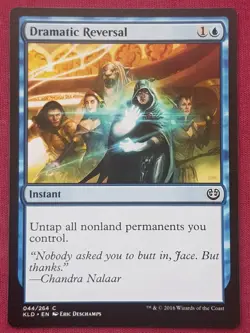 Magic The Gathering KALADESH DRAMATIC REVERSAL blue card MTG - Image 1