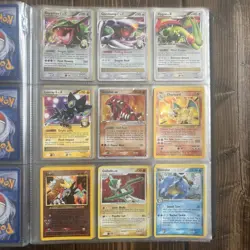 Pokemon Platinum Trading Card Game TCG 10-Sleeve Binder W/ 73 Holographic Cards - Image 5