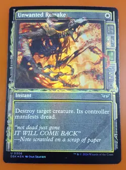 1x Unwanted Remake | FOIL Showcase | Duskmourn: House of Horror | MTG Magic - Image 1
