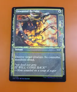 1x Unwanted Remake | FOIL Showcase | Duskmourn: House of Horror | MTG Magic - Image 3