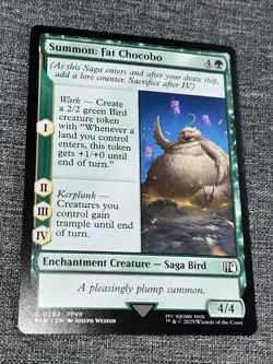 Summon: Fat Chocobo - 202 - FIN - NM - MTG Magic the Gathering - Regular - Image 1
