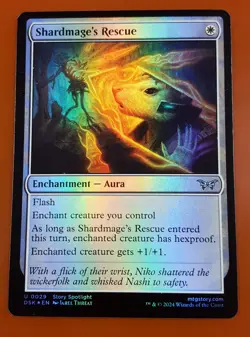 1x Shardmage's Rescue | FOIL | Duskmourn: House of Horror | MTG Magic Cards - Image 1