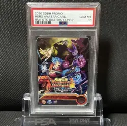 Dragon Ball Goku vs Beerus Promo PSA10 Hero Avatar Card Limited - Image 1