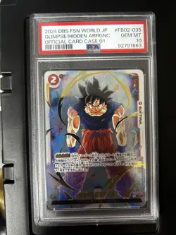 PSA10 Ultra Instinct Sign Card Case Dragon Ball Super Limited - Image 1