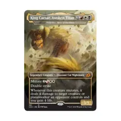 WOTC MtG Ikoria Lair of B  King Caesar, Awoken Titan - Snapdax, Apex of the NM - Image 1