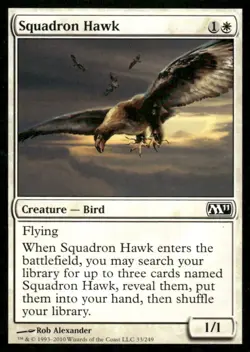 Squadron Hawk M11 MTG Magic the Gathering card - Image 1