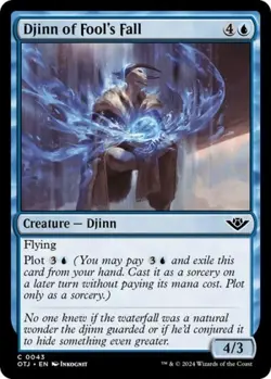 Djinn of Fool's Fall - Near Mint MTG Outlaws of Thunder Junction - Image 1