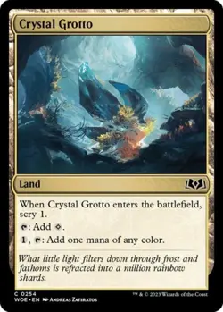 Crystal Grotto - Near Mint MTG Wilds of Eldraine - Image 1