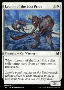 Leonin of the Lost Pride 028/254 Theros MTG Magic the Gathering card - Image 1