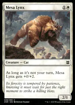 Mesa Lynx 028/280 Zendikar Rising MTG Magic the Gathering card - Image 1