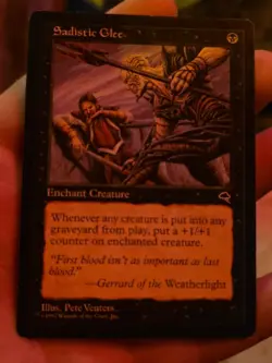 Sadistic Glee Mtg Tempest  - Image 1