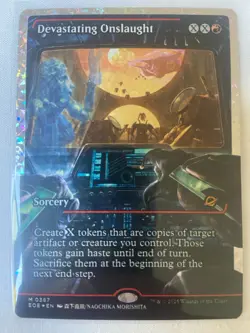 Devastating Onslaught 0387 ~ **Fractured Foil** MTG Edge of Eternities - Image 1
