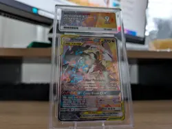 2019 Pokemon SM Cosmic Eclipse Reshiram Zekrom Tag Team GX #222/236 PSA 8 - Image 2