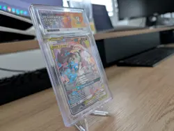 2019 Pokemon SM Cosmic Eclipse Reshiram Zekrom Tag Team GX #222/236 PSA 8 - Image 3