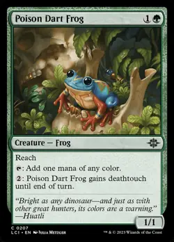 Poison Dart Frog, The Lost Caverns of Ixalan, MTG, Common Card, 0207 - Image 1