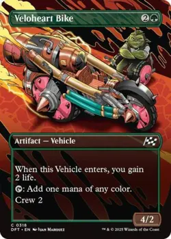 Veloheart Bike (Borderless) -Foil Near Mint MTG Aetherdrift - Image 1