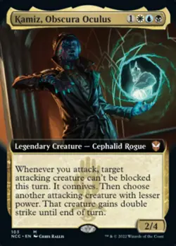 MTG Kamiz, Obscura Oculus (Extended Art) [Streets of New Capenna Commander] Near - Image 1