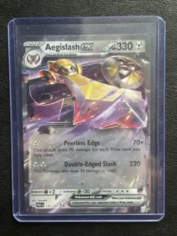 Aegislash EX 135/182 NM Holo Double Rare Card Paradox Rift Pokemon TCG - Image 1