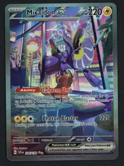 Miraidon EX 244/198 Scarlet & Violet Base Special Illustration Rare Pokemon - Image 1