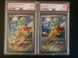 POKEMON SVP EN-SV BLACK STAR PROMO #027 PIKACHU PSA 9 Paldea Evolved etb 1 Slab - Image 1