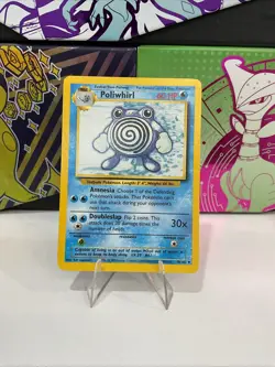 Poliwhirl 038/102 Base Set Regular LP Pokemon card TCG - Image 1
