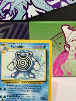 Poliwhirl 038/102 Base Set Regular LP Pokemon card TCG - Image 3