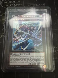 Yugioh K9-17 Ripper Collector's Rare JUSH-EN035 1st Ed  - Image 2