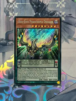 BLCR-EN075 Odd-Eyes Phantasma Dragon Secret Rare 1st Edition NM YuGiOh TCG - Image 1