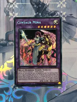 BROL-EN020 Centaur Mina 1st Edition Secret Rare Near Mint YuGiOh TCG - Image 1