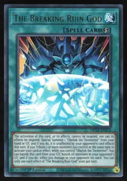 The Breaking Ruin GodÂ - MP22-EN274 - Ultra Rare - 1st Edition Yugioh - Image 1
