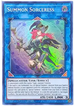 Yugioh Summon Sorceress SOFU-ENSE2 Super Rare Limited Edition MINT - Image 1