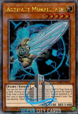 Yugioh Artifact Moralltach RA04-EN214 Quarter Century Secret Rare 1st Ed - Image 1