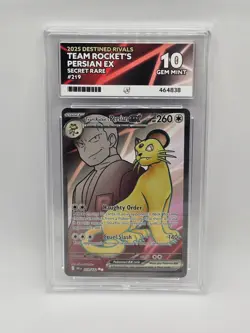 ACE 10 Team Rocket's Persian EX 219/182 Destined Rivals Pokemon Card - Gem Mint - Image 1