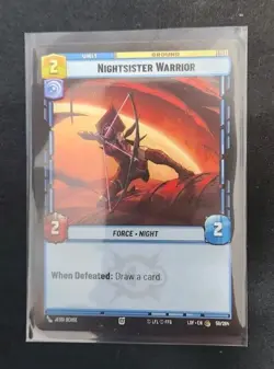 Nightsister Warrior 059/264 Star Wars Unlimited TCG Card LOF Near Mint NM - Image 1