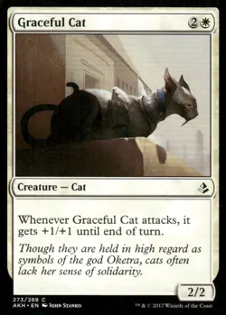 Graceful Cat 273/269 Amonkhet MTG Magic the Gathering card - Image 1