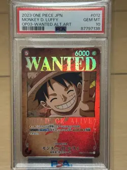 One Piece Luffy SR SP ST01 012 PSA10 Special Card OP03 Powerful Enemies - Image 1