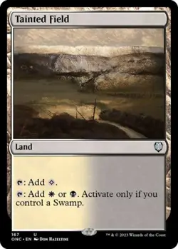Tainted Field - Light Play MTG Commander: Phyrexia: All Will Be One - Image 1