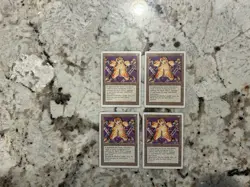 Mtg The Rack x4 - Magic the Gathering The Rack Revised Rack Playset Played - Image 1