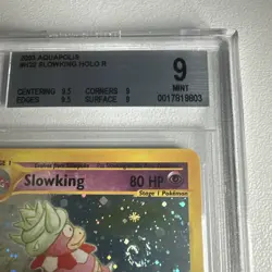 Slowking Holo Rare H22/H32 Aquapolis Beckett 9 WOTC Vintage Pokemon  - Image 4