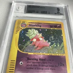 Slowking Holo Rare H22/H32 Aquapolis Beckett 9 WOTC Vintage Pokemon  - Image 9