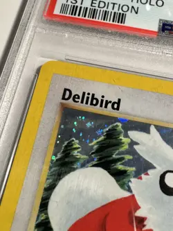 Pokemon TCG  Neo Revelation 1st Edition Delibird 5/64 PSA 9 MINT Swirl!! - Image 3