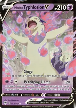 Hisuian Typhlosion V - 053/189 - Pokemon Astral Radiance Ultra Rare Card NM/VLP - Image 1