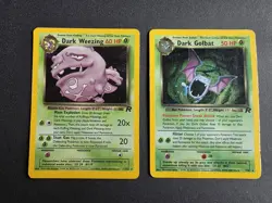Pokemon Team Rocket Holo Card Bundle Dark Weezing 14/82 + Dark Golbat 7/82 - Image 1
