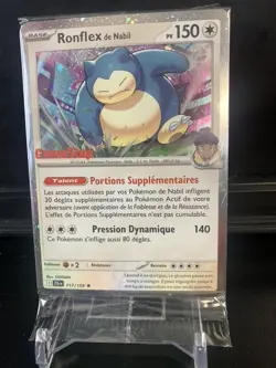 Ronflex de Nabil  Snorlax 117/159 Gamestop Promo FR French SEALED Pokemon Card - Image 1
