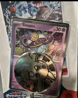 Pokemon Tcg Paradox Rift Blister Pack Sinistea ðŸ”¥SwirlðŸ”¥ Promo Card New - Image 2