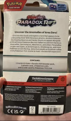 Pokemon Tcg Paradox Rift Blister Pack Sinistea ðŸ”¥SwirlðŸ”¥ Promo Card New - Image 4