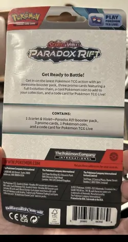 Pokemon Tcg Paradox Rift Blister Pack Sinistea ðŸ”¥SwirlðŸ”¥ Promo Card New - Image 5