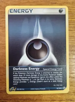 Rare Darkness Energy Pokemon Card Ruby and Sapphire Set 93/109 - Image 1