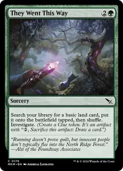 ðŸ§™They Went This Way C 0178 Foil MKM Murder at Karlov Manor Mtg - Image 1